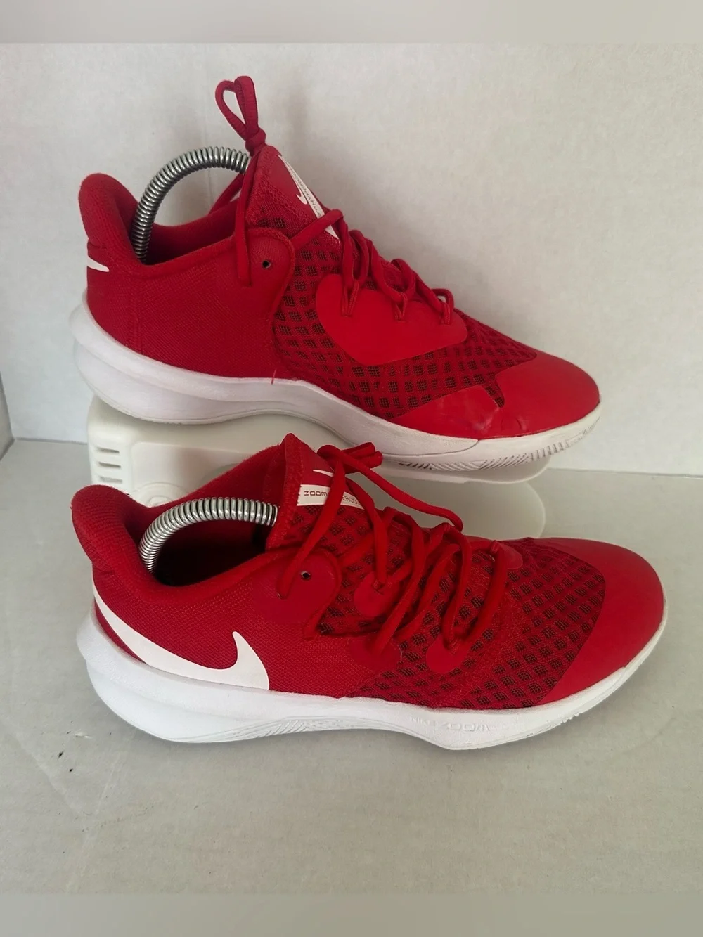 MEN’S NIKE ZOOM HYPERSPEED COURT (CI2964 610 00) SHOES RED/WHITE SIZE 7